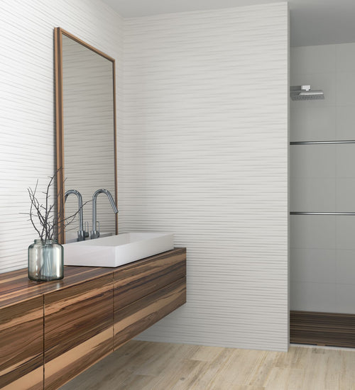 Wandtegel Kerabo Wit - 30x60cm