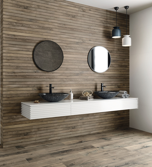 Wandtegel Baldocer cerámica Bruin - 33x100cm