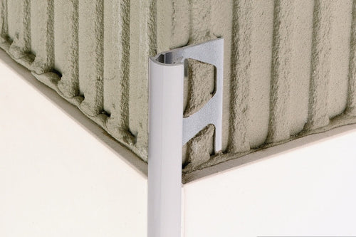 Schlueter RONDEC-AC uitw. hoekprofiel wit alu H=10mm L=3000mm