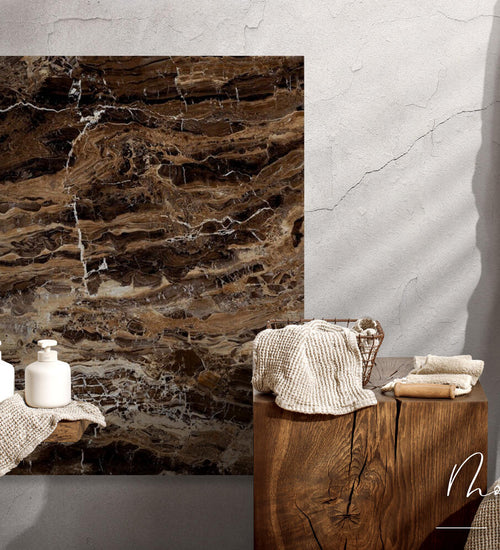 Vloertegel Marazzi italie Grandemarble Bruin glans