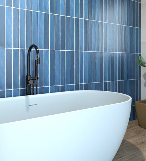 Sampletegel Sottocer Sense Blauw mat