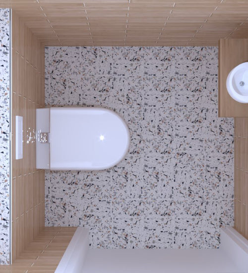 Decoratietegel Del conca Frammenti Multicolor mat 20x20 cm