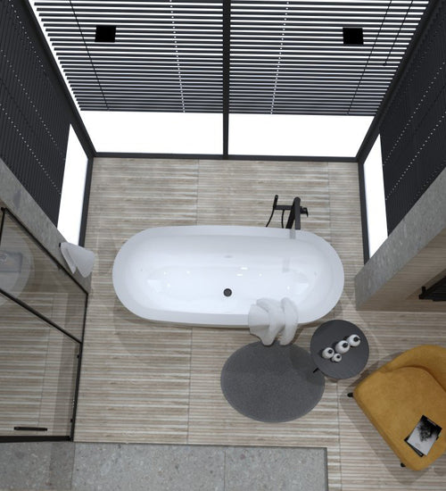 Decoratietegel Sichenia Silvis Grijs mat 20x120 cm