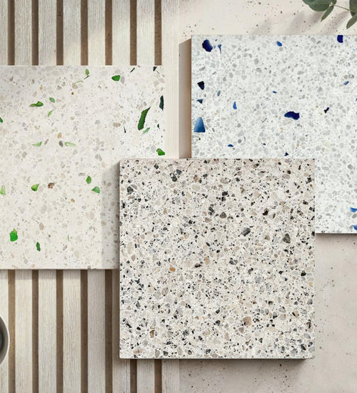 Vloertegel Ecostone Suprema Beige glans 40x40 cm