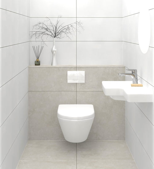 Wandtegel Geo tiles Blancos Wit mat