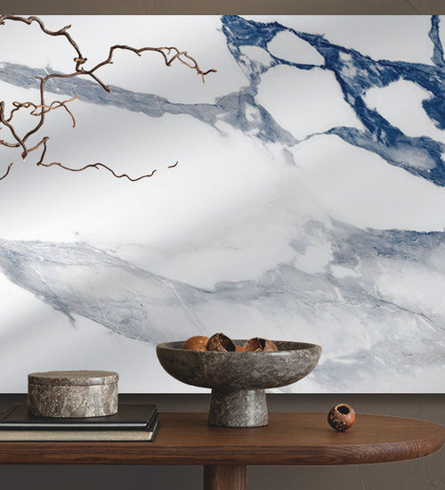 Sampletegel Geo tiles Crash Blauw glans