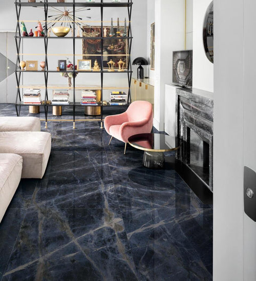 Vloertegel Marazzi italie Grandemarble Blauw glans