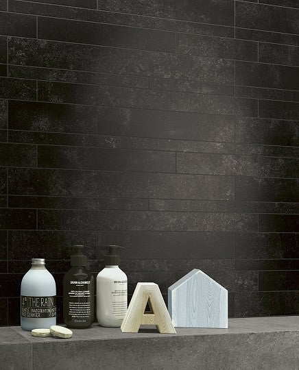 Mozaiektegel Pastorelli Freespace Zwart mat 30x60 cm