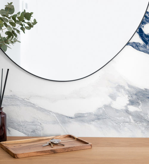 Sampletegel Geo tiles Crash Blauw glans