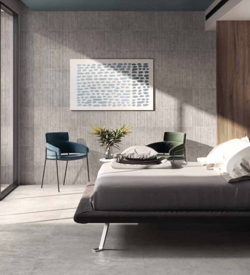Vloertegel Sichenia Pavewall30.90 Creme mat 30x90 cm