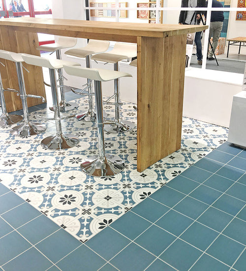 Vloertegel Sottocer Concept Blauw mat 20x20 cm