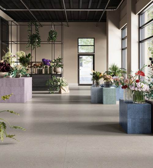 Sampletegel Rak Creativ con  p. ston Grijs mat