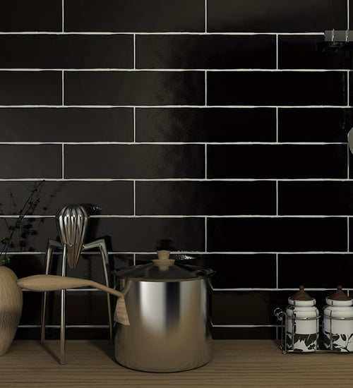 Sampletegel Sottocer Block Zwart mat