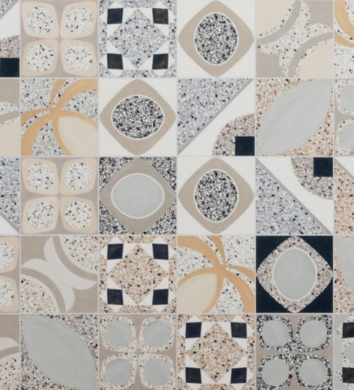 Decoratietegel Del conca Frammenti Multicolor mat