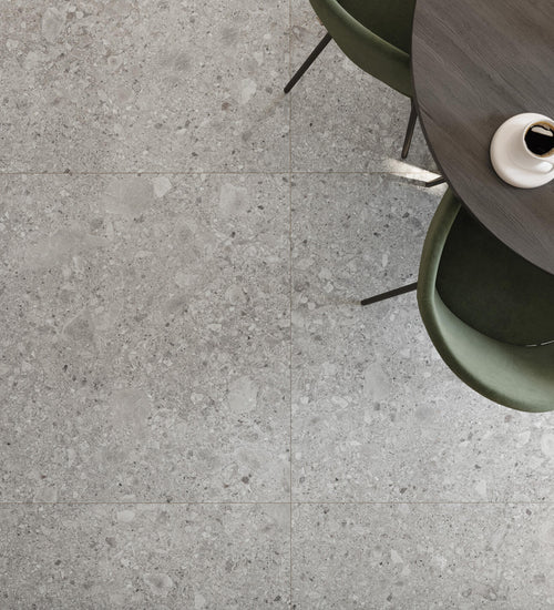 Vloertegel Rako Rave Grijs mat 120x120 cm