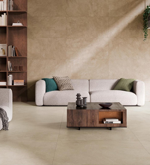 Vloertegel Sintesi Lythos Grijs mat 60x120 cm