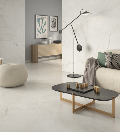 Vloertegel Geo tiles Alabastrino Ivoor mat 160x160 cm