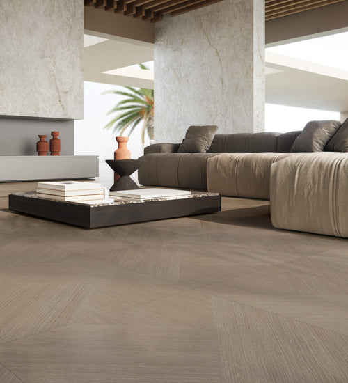 Vloertegel Rak Papyrus Bruin mat 60x60 cm