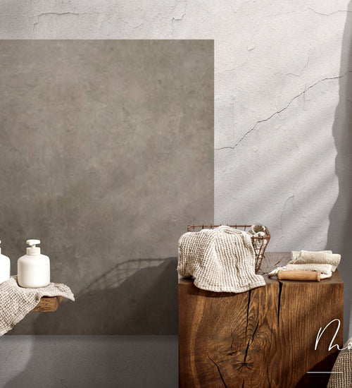 Vloertegel Grandeur Stuc beton Grijs mat