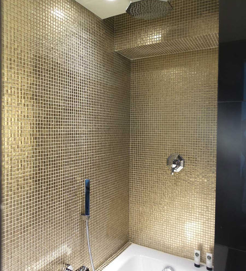 Mozaiektegel Aquacolor Eclat Goud 1x1 cm