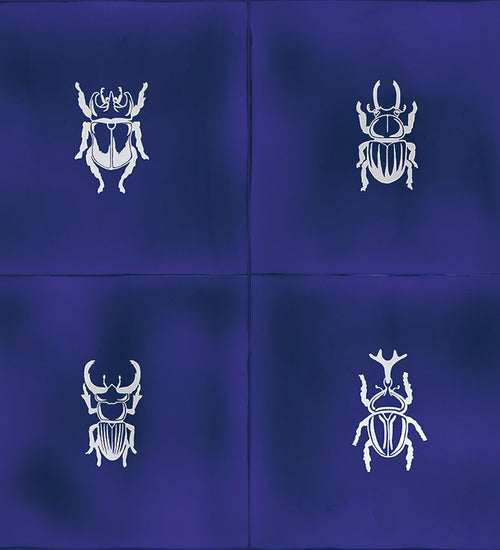 Wandtegel Vives Ager-4 Blue 13x13 cm set van 4