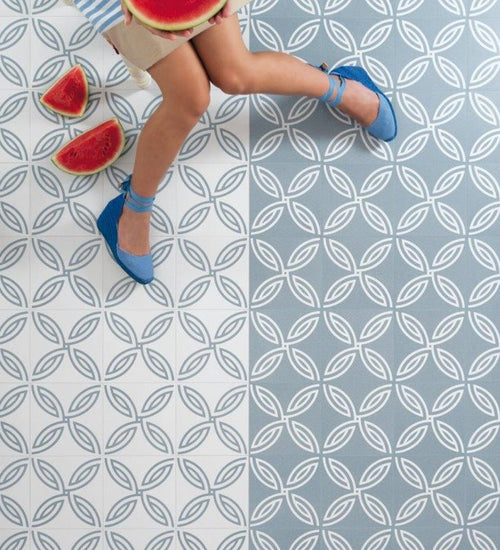 Vloertegel Vives Alameda-R Andrassy Cielo 20x20 cm