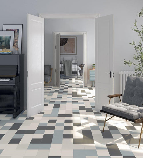 Vloertegel Vives Alameda-R Humo 20x20 cm