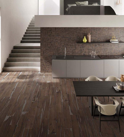 Vloertegel Emilgroup Alter Ego Bruciato 20x120 cm