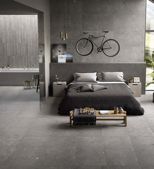 Vloertegel Emilgroup Alter Ego Grigio Scuro 60x120 cm