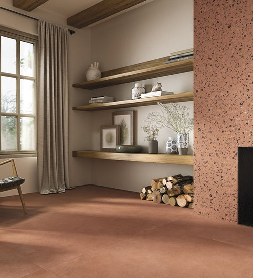 Vloertegel Carmen Argillae Coccio Coral Rect 60x60 cm