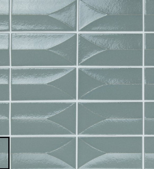 Wandtegel Carmen Arka Forma Steel 5,8x11,6 cm
