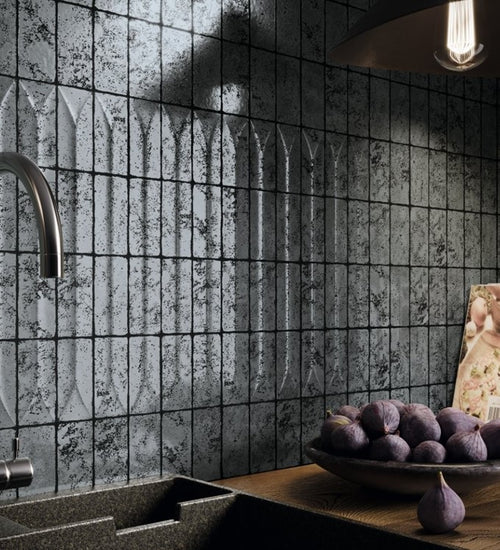 Wandtegel Carmen Arka Silver 5,8X11,6