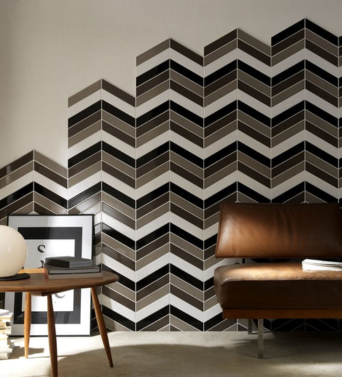 Wandtegel Tonalite Arrow Ardesia(glans) A+B 5x23 cm