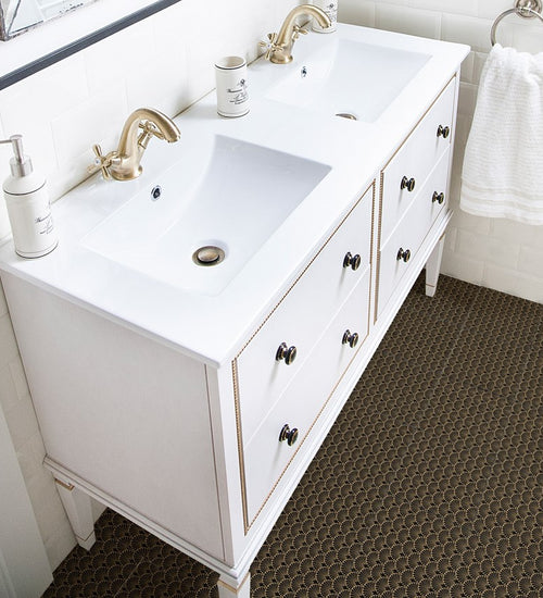 Vloertegel Antic Decor Art Deco Black Manhattan Natural 29,8x29,8 cm