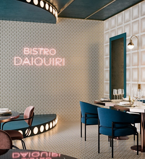 Vloertegel Antic Decor Art Deco White Negroni Natural 29,8x29,8