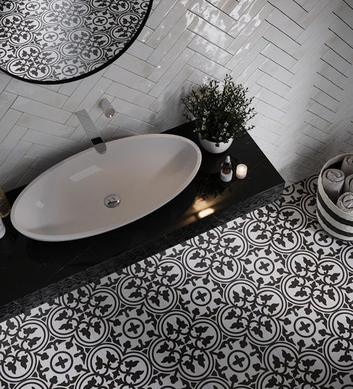 Wandtegel Revoir Paris Atelier Blanc de Lin Glossy 6,2x25 cm