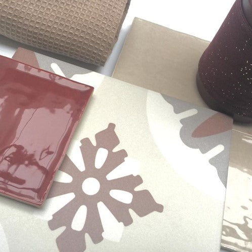 Wandtegel Revoir Paris Atelier Bordeaux Glossy 10x10 cm
