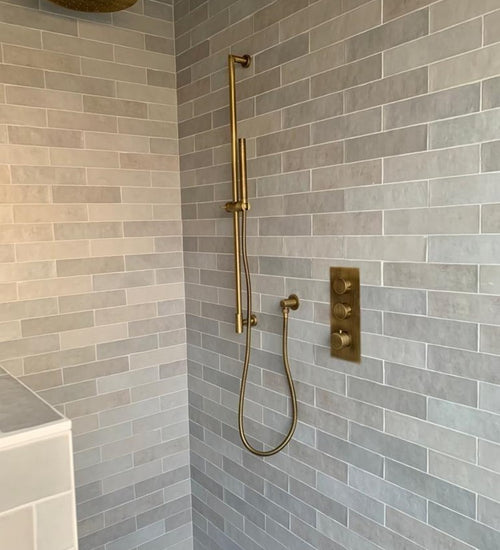 Wandtegel Revoir Paris Atelier Gris Mat 6,2x25 cm