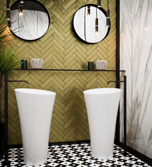 Wandtegel Revoir Paris Atelier Luxe Gold 6,2x25 cm