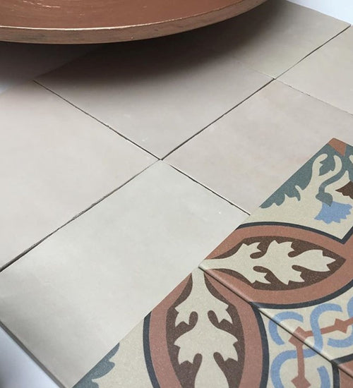 Vloertegel Revoir Paris Atelier Taupe Mat 13,8x13,8 cm