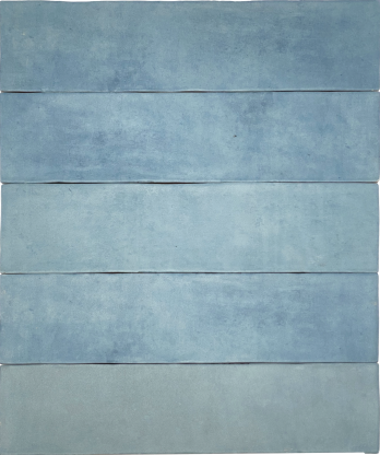 Wandtegel Revoir Paris Atelier Turquoise Mat 6,2x25 cm