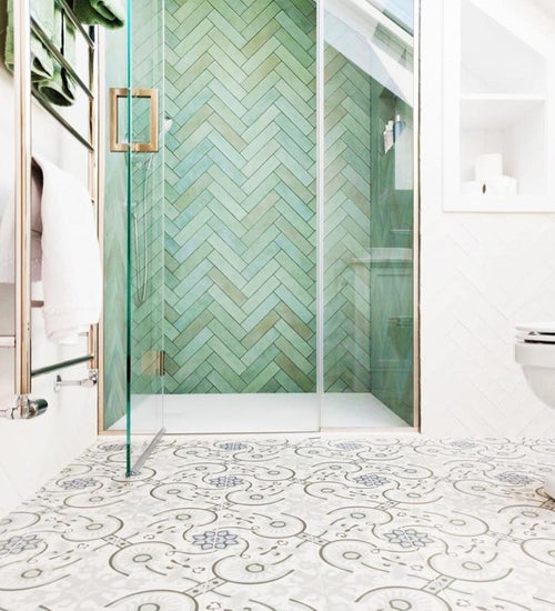 Wandtegel Revoir Paris Atelier Vert d'Eau Mat 6,2x25 cm