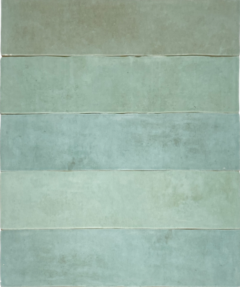 Wandtegel Revoir Paris Atelier Vert d'Eau Mat 6,2x25 cm