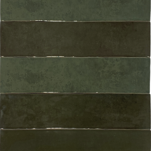 Wandtegel Revoir Paris Atelier Vert Emeraude Glossy 6,2x25 cm