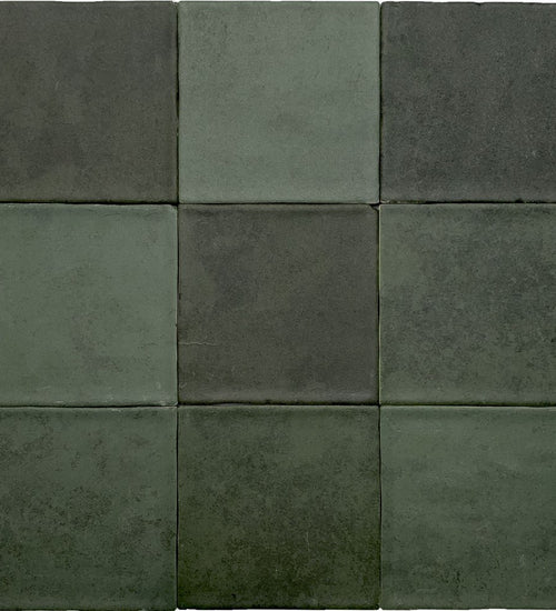 Wandtegel Revoir Paris Atelier Vert Emeraude Mat 10x10 cm