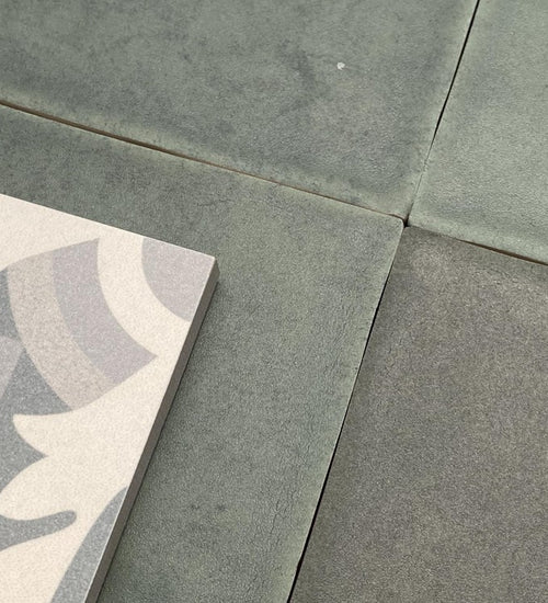 Wandtegel Revoir Paris Atelier Vert Emeraude Mat 10x10 cm