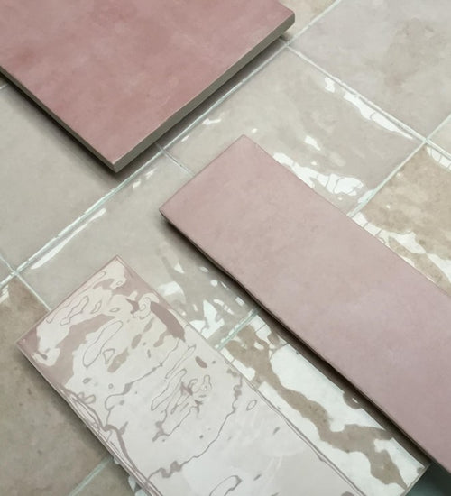 Wandtegel Revoir Paris Atelier Vieux Rose Mat 6,2x25 cm