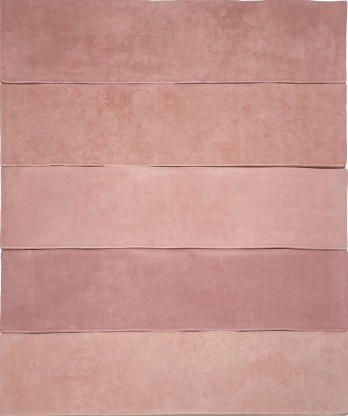 Wandtegel Revoir Paris Atelier Vieux Rose Mat 6,2x25 cm