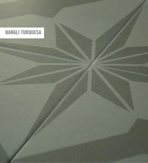 Vloertegel Vives Bali Bangli Turquesa 20x20 cm