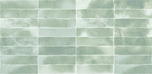 Wandtegel Ceramica Antiga Bali Jade 6x25 cm